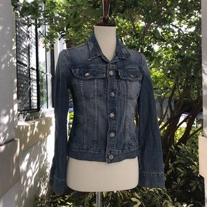 X-ray Destressed Denim Jacket